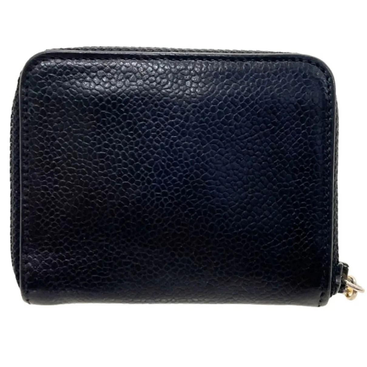 Pre - Owned CHANEL CC Vintage Caviar Timeless Coin Purse Pouch Key Chain Charm Bag - The Reluxe