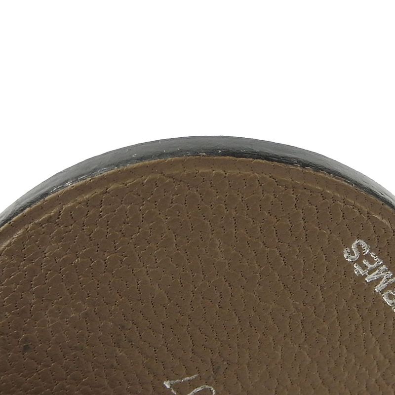 Hermes Bag Charm Leather Silver 925 Brown Wild Boar 2007 Ladies Women Hermes