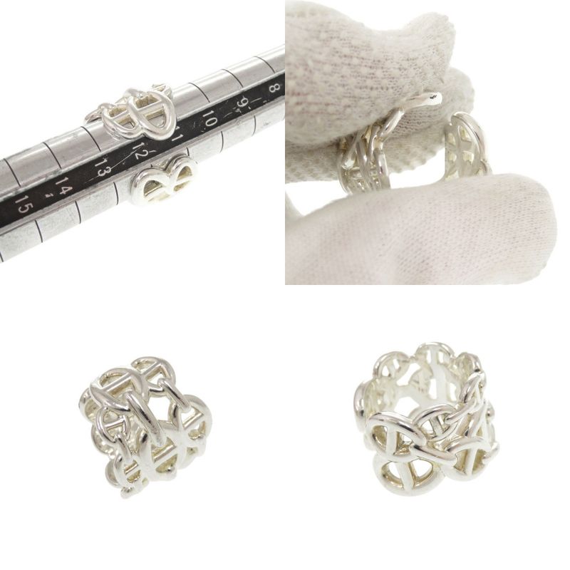 Hermes Chaine D'ancre Anchene GM Size 53 (#12) Silver 925 Ring 0340 Hermes