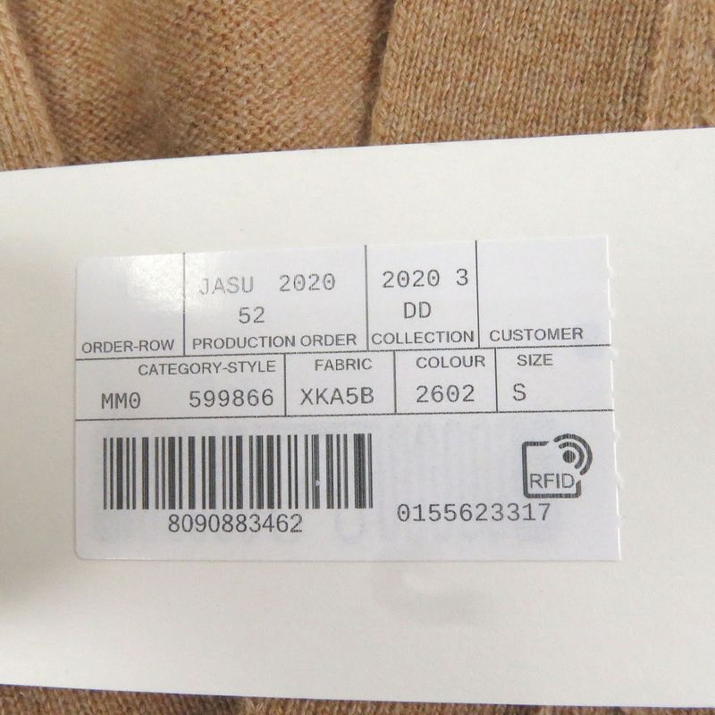 Gucci 20AW 599866 100% Cashmere GG Logo Embroidery Long Sleeves Knit Cardigan