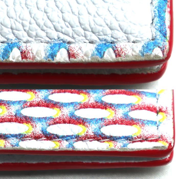 Louis Vuitton Double Zip Card Holder Coin Case Damier Spray Multicolor M81430