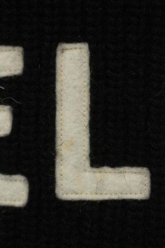 Celine 2a19r205o Logo Patch Oversized Knit Men's L