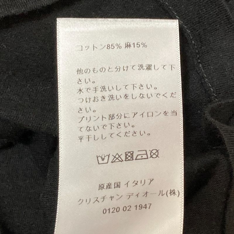 Christian Dior J'adior 8 Print Short Sleeve T-Shirt XS Black Women Used