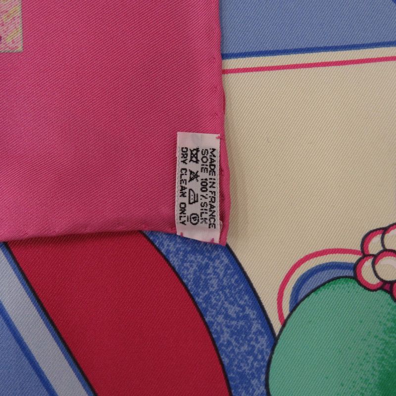 Hermes Carré 90 Tibet II Tibet 2 Silk Pink Scarf 0217 Hermes