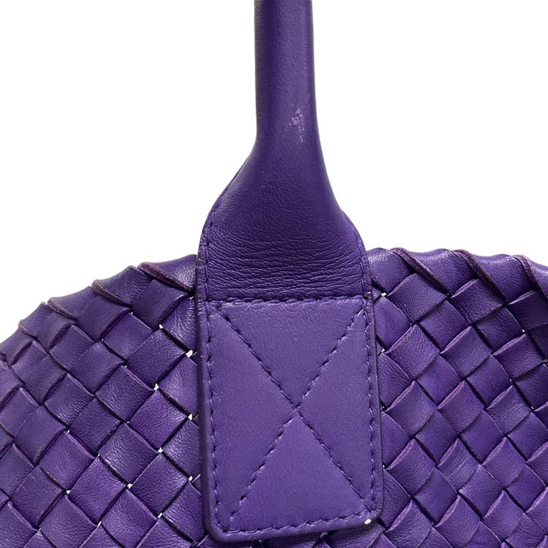 Bottega Veneta Tote Bag Cabas MM Purple Limited Edition Of 750 (361/750) Leather