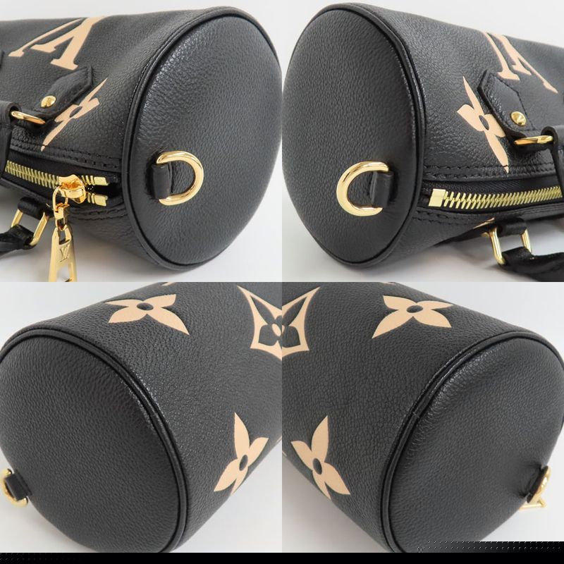 Louis Vuitton Papillon BB M45980 Monogram Empreinte 2WAY Handbag Black