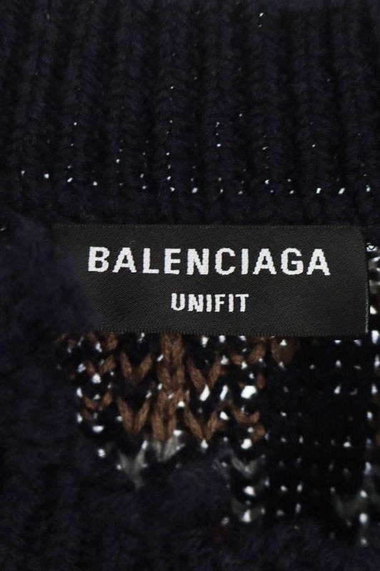 Balenciaga 21AW 662518 T1602 Destroy Oversize Knit Men's XS
