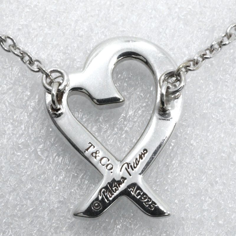 Tiffany & Co Loving Heart Paloma Picasso 925 Silver Ladies 1.8g Necklace