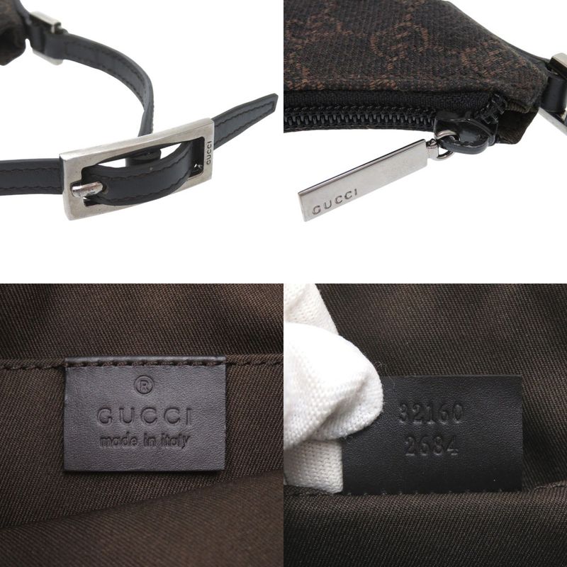 Gucci 32160 GG Canvas Brown Handbag 1414 Gucci