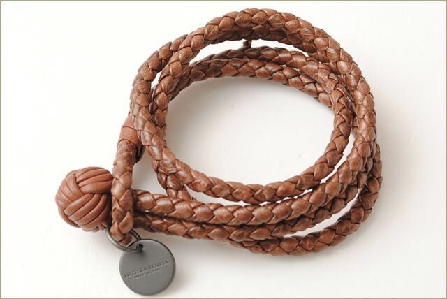 Bottega Veneta Bracelet Bangle Bottega Veneta Intrecciato Ayres Brown 420445