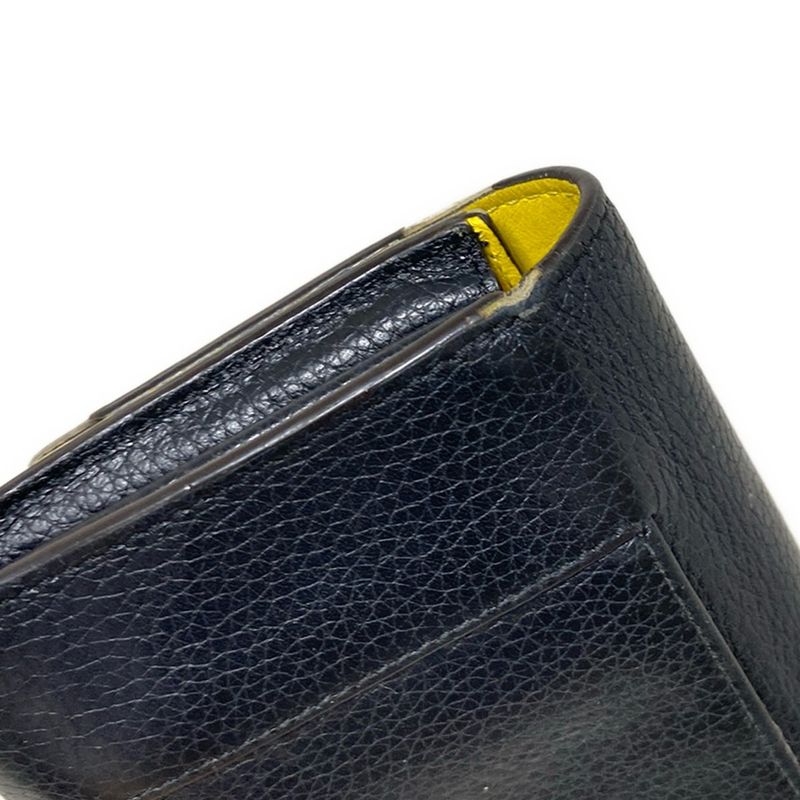 Celine Long Wallet - Black Leather