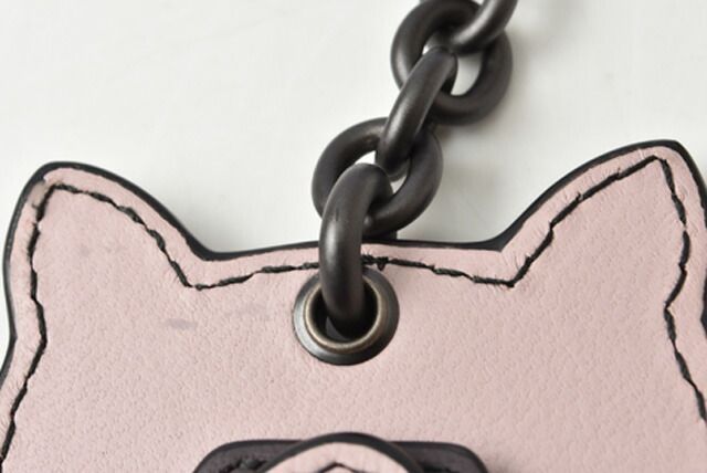 Bottega Veneta Key Ring Key Holder Bottega Veneta Bagcharm Cat Peach Plum 523450