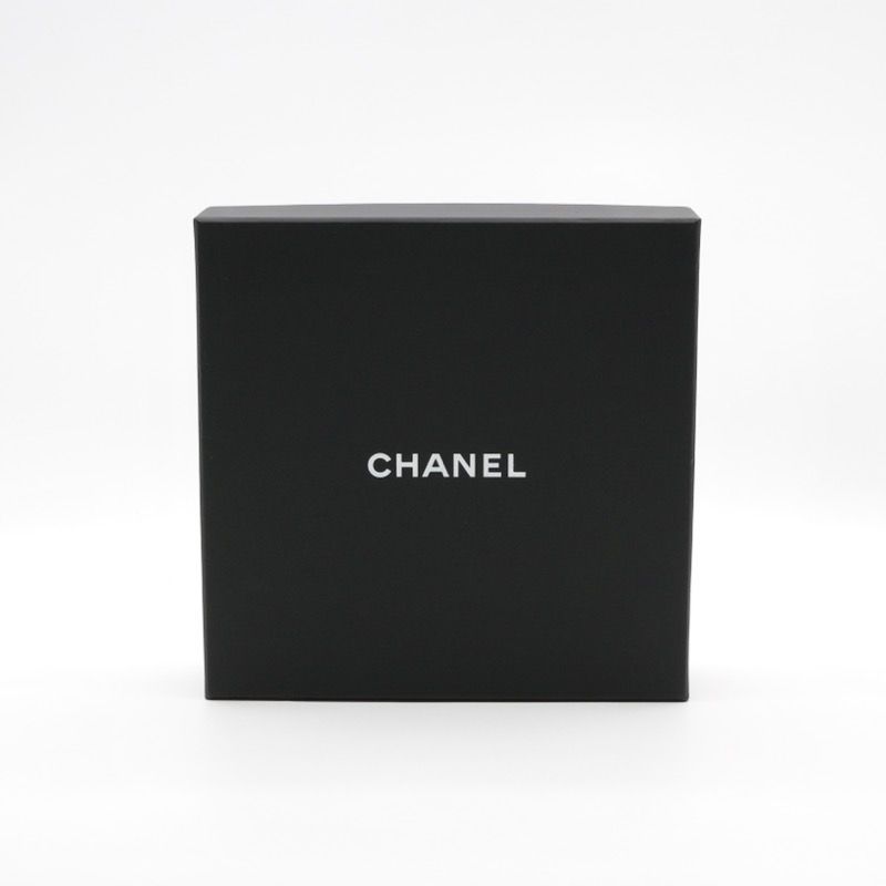 Chanel Necklace Pendant Choker Gold Black White Here Mark Logo