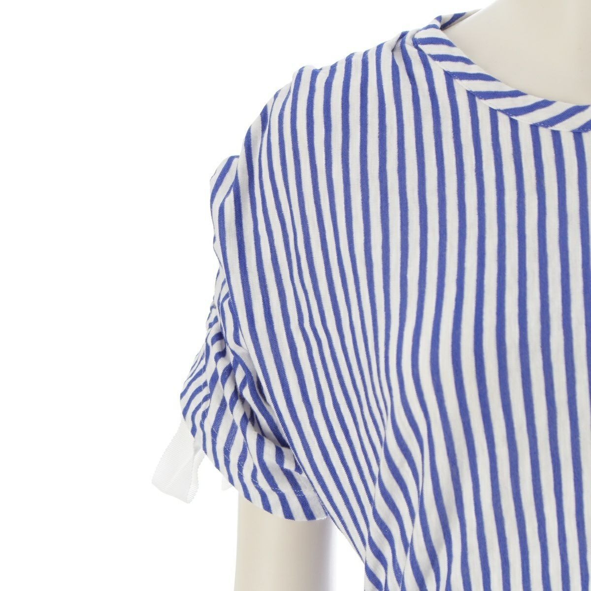 CHANEL Runway Resort La Pausa Striped Dress Blue White 2019 Cruise 36