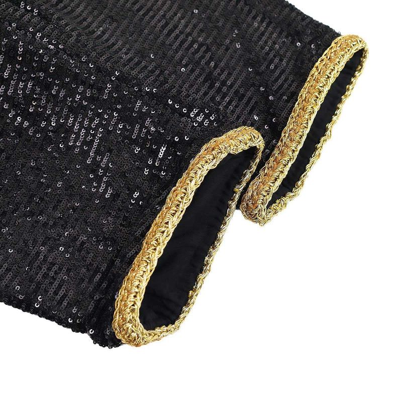 Chanel Sequined Cropped Pants P72606v63994 Black 38