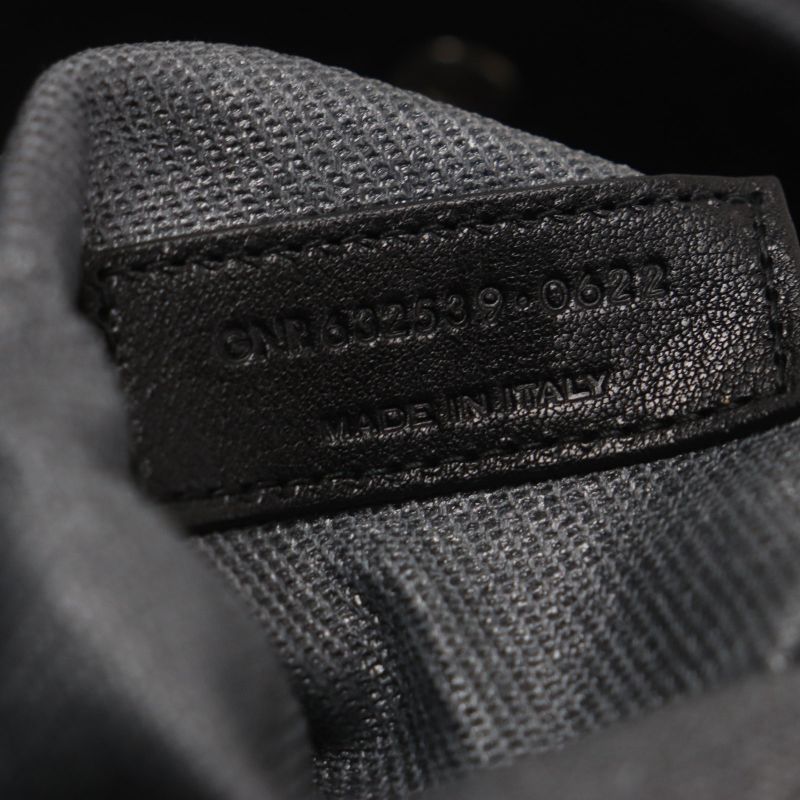 Saint Laurent Paris 632539 Rive Gauche N/S Canvas Leather Tote Bag Dark Gray