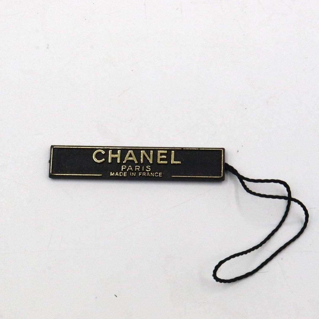 CHANEL Vintage CC Logo Leather Chain Belt Gold Red
