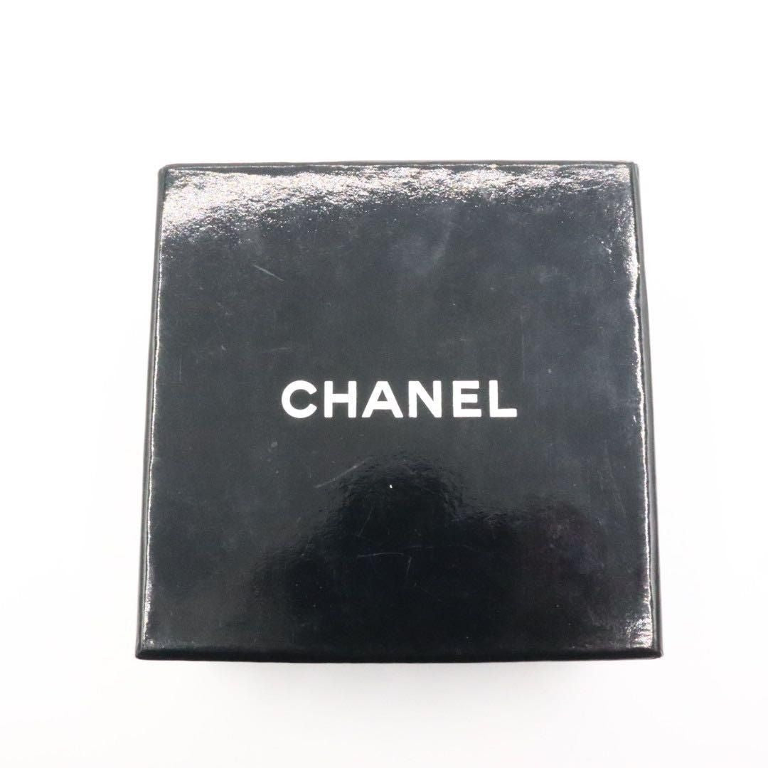 CHANEL Vintage CC Logo Leather Chain Belt Gold Red