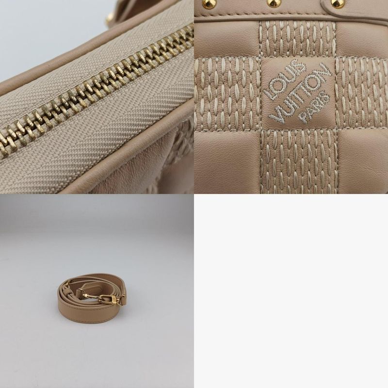 Louis Vuitton Pochette Troca Beige Damier Giant M59048 IC Chip