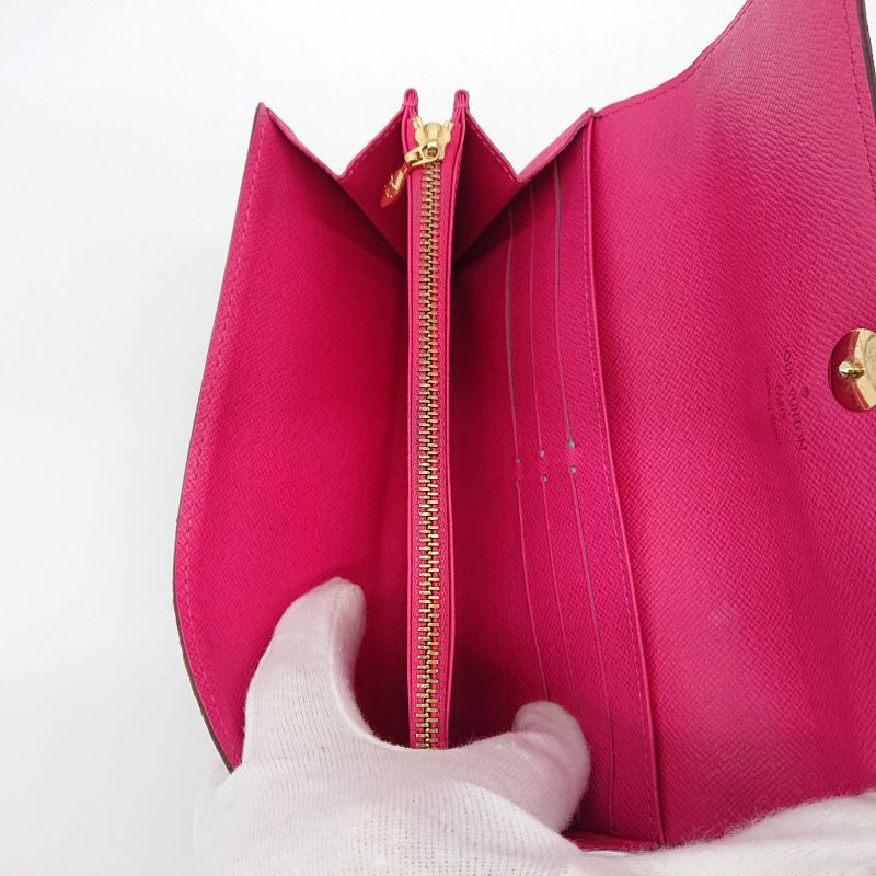 Louis Vuitton Multicolor Sarah Long Wallet Monogram Black