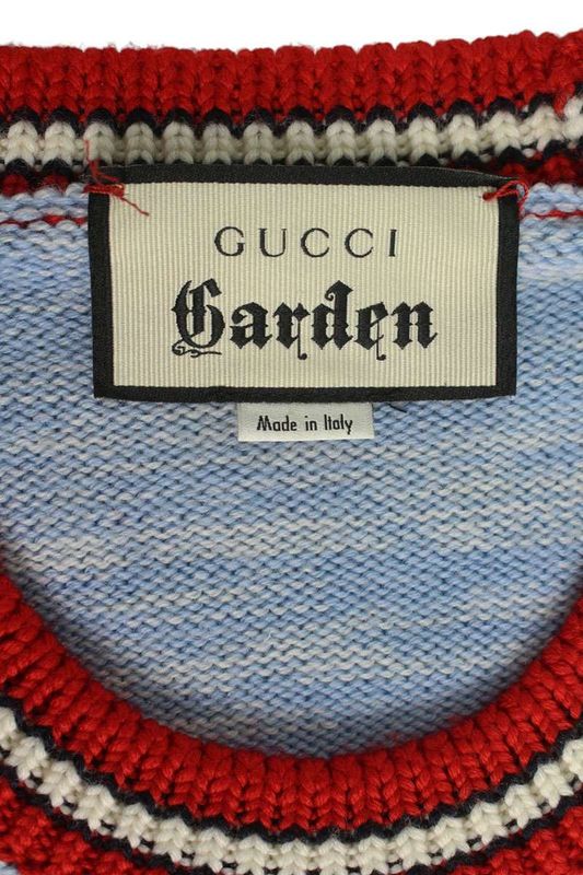 Gucci 573988 Xkaqv Gucci Garden Emblem Embroidered Knit Men's M