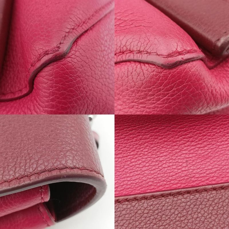Louis Vuitton Lock Me II Pink And Wine Redleather Du4165