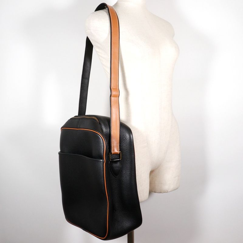 Hermes Victoria Ardennes Black 0O Unisex Shoulder Bag