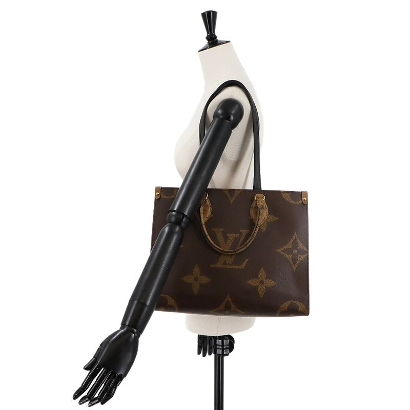 Louis Vuitton Giant Monogram On-the-go MM 2-way Tote Shoulder Bag M45321 RFID