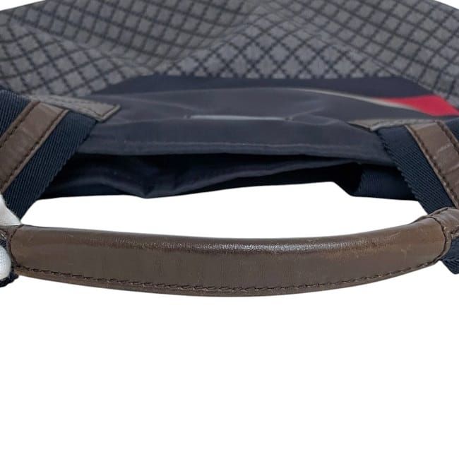 Gucci Tote Bag Navy Diamante 268112 Excellent Condition Nylon