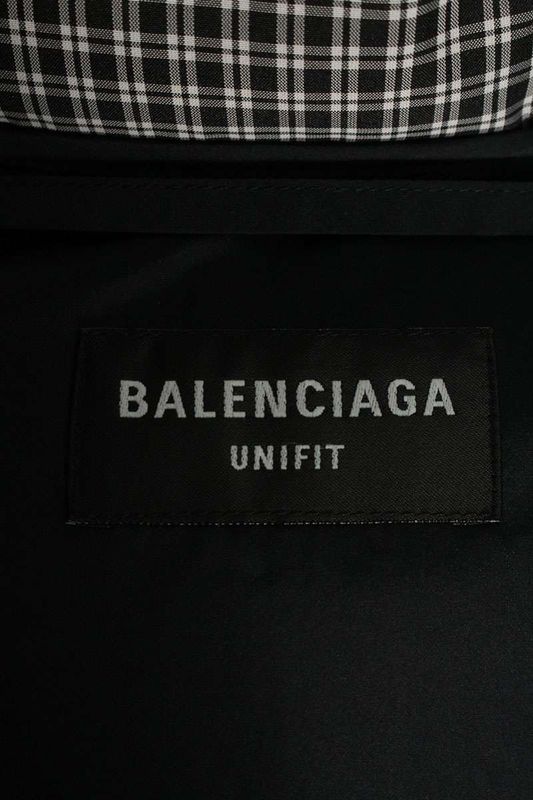 Balenciaga 681440 Tlo36 Logo Embroidered Chuck Pattern Down Jacket Men's S