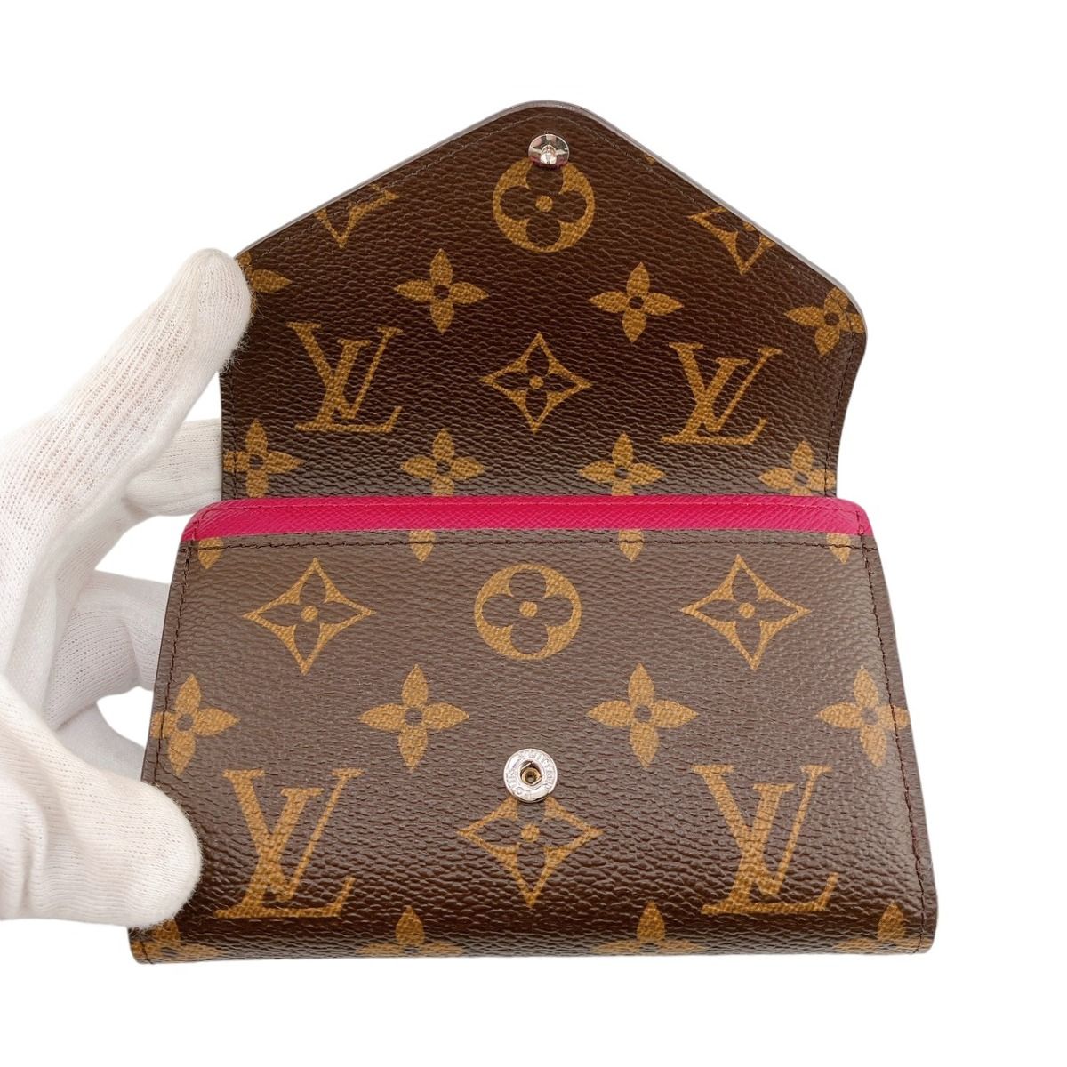Louis Vuitton Monogram Portefeuille Marillet Compact Trifold Wallet With