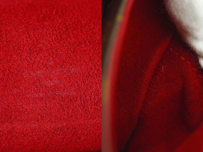 Authentic Louis Vuitton LV Sonatine Monogram Handbag Brown M51902 Sonatine