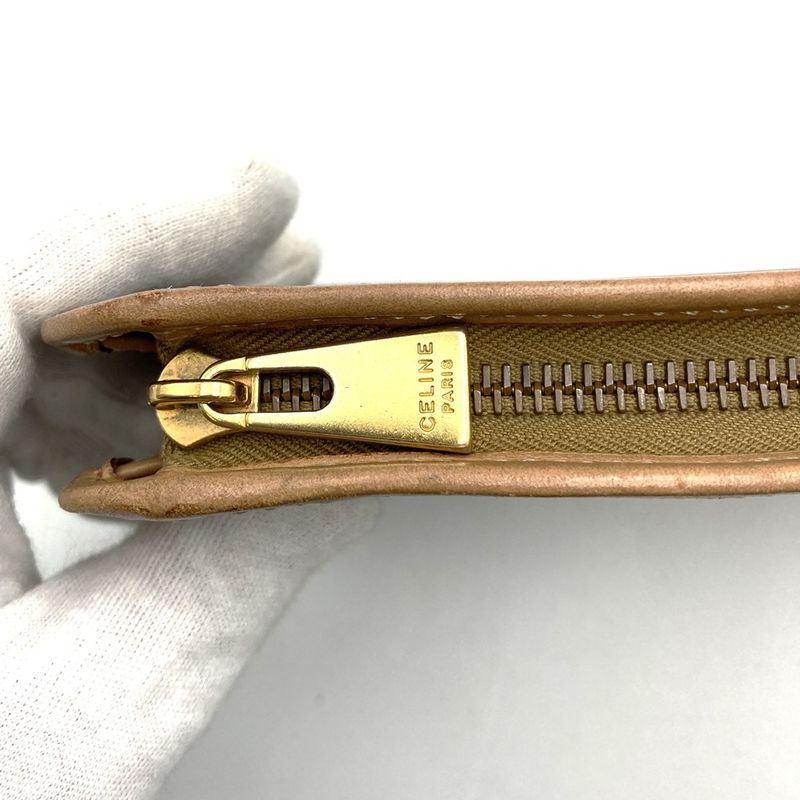 Celine M15/2 Second Bag Macadam Pattern PVC Brown Clutch Bag Ladies Men