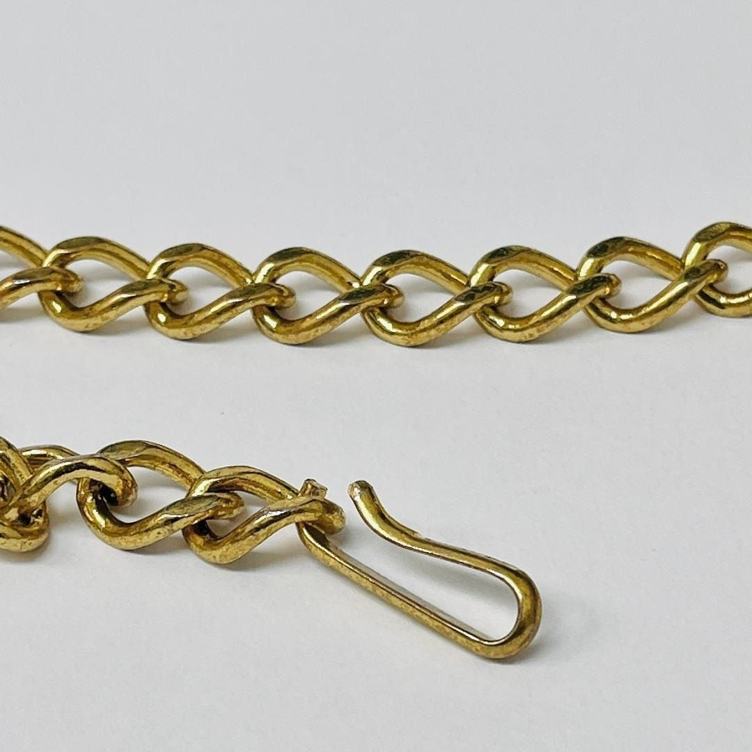 CHANEL Vintage CC Medallion Round Logo Chain Belt Gold