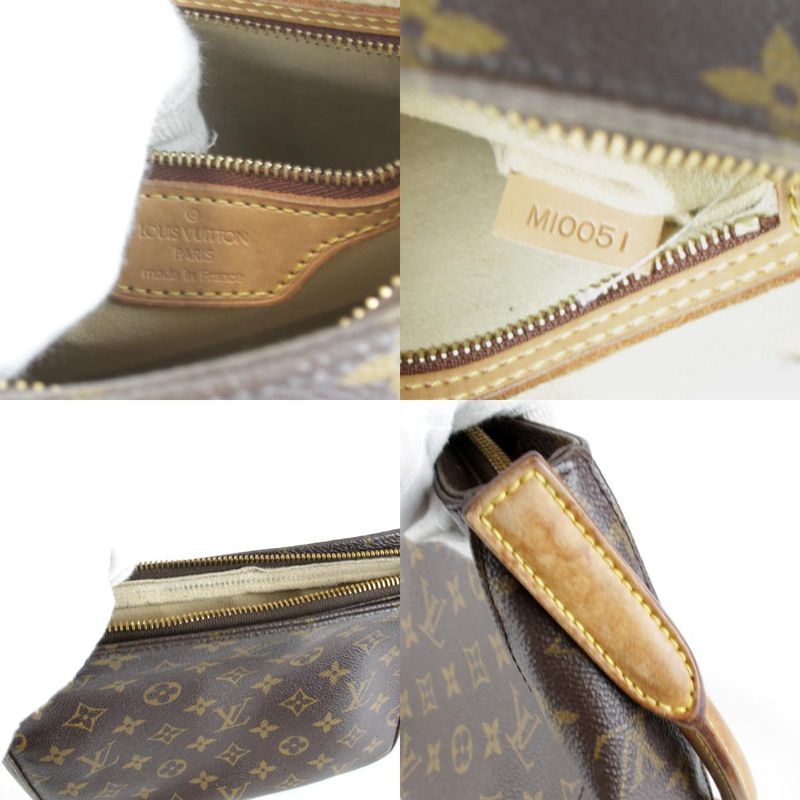 Louis Vuitton Looping MM M51146 Shoulder Bag Brown Monogram Canvas Brand