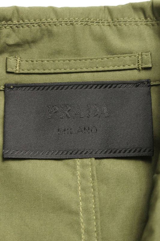 Prada 24SS Sgc553 S000 1XZ2 Multi Pocket Cotton Safari Jacket Blouson Men 44