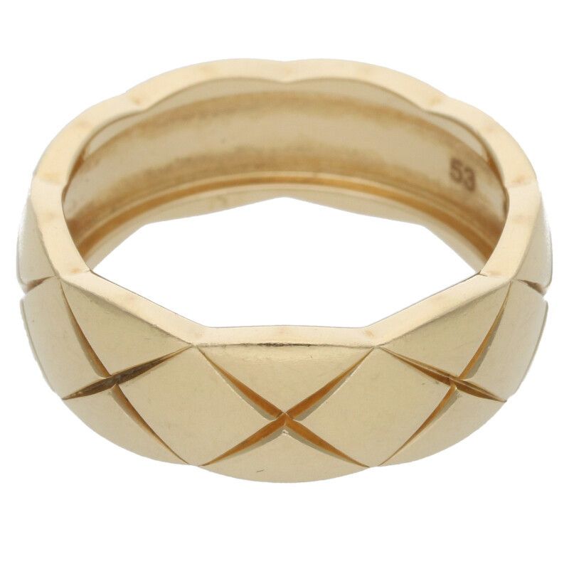 Chanel Coco Crush Medium 18K Yellow Goldring Men's 53 13