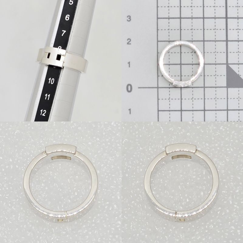 Hermes New Hercules Ring 49 Approx Size 9 Engraved A And D H Logo Star Ring