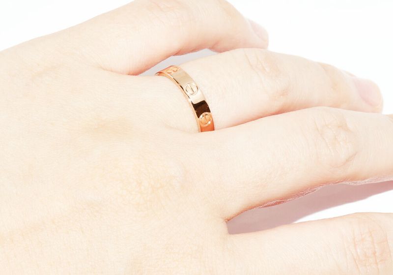 Cartier Rings 18K Pink Gold Love Ring Small Model Mini Love Ring Love Wedding