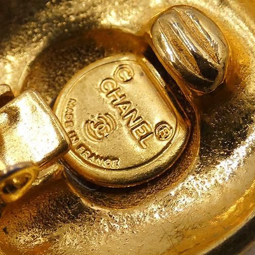 Chanel Coco Mark 1920-1989 GP Gold Earrings And Earrings 1920-1989