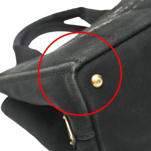 Prada 1 Bg439 Tote Bag Canapa Mini Black