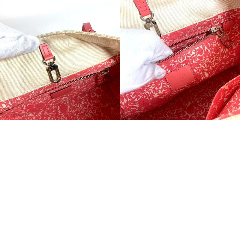 Louis Vuitton Shoulder Bag Cabas PM Cabas PM M94505 Leather / Canvas Pink