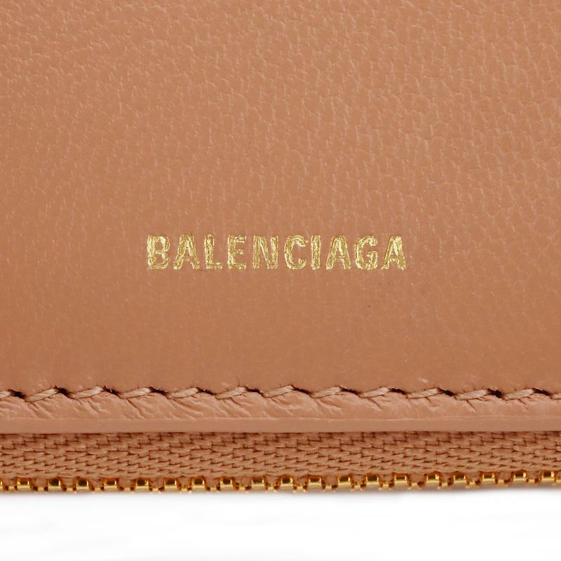 Balenciaga Bifold Wallet Envelope Beige