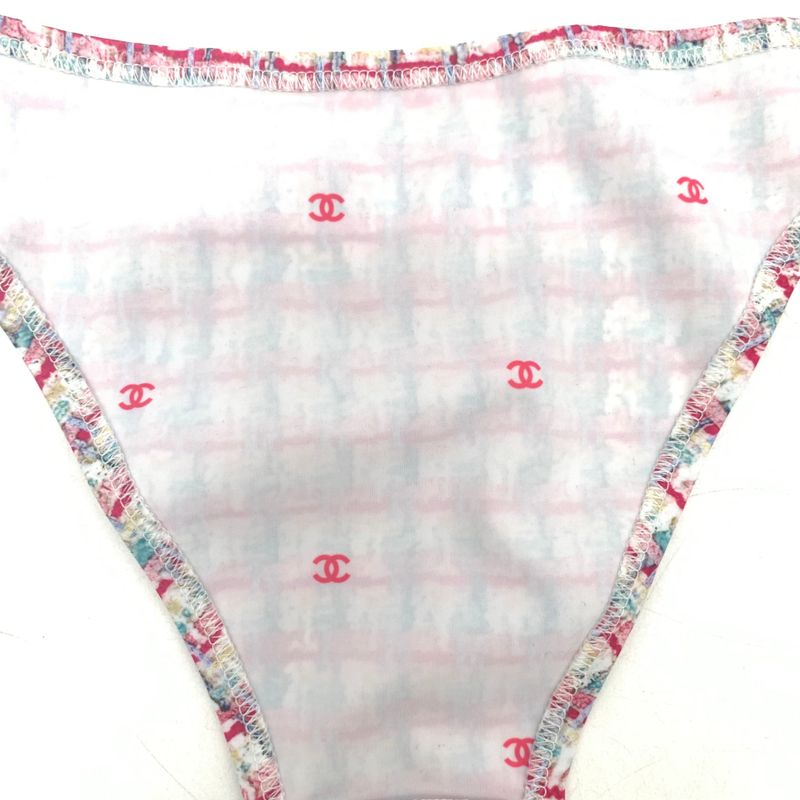Chanel Swimsuit Bikini Bottom P71328v64080 2022 22M With Box With Camellia
