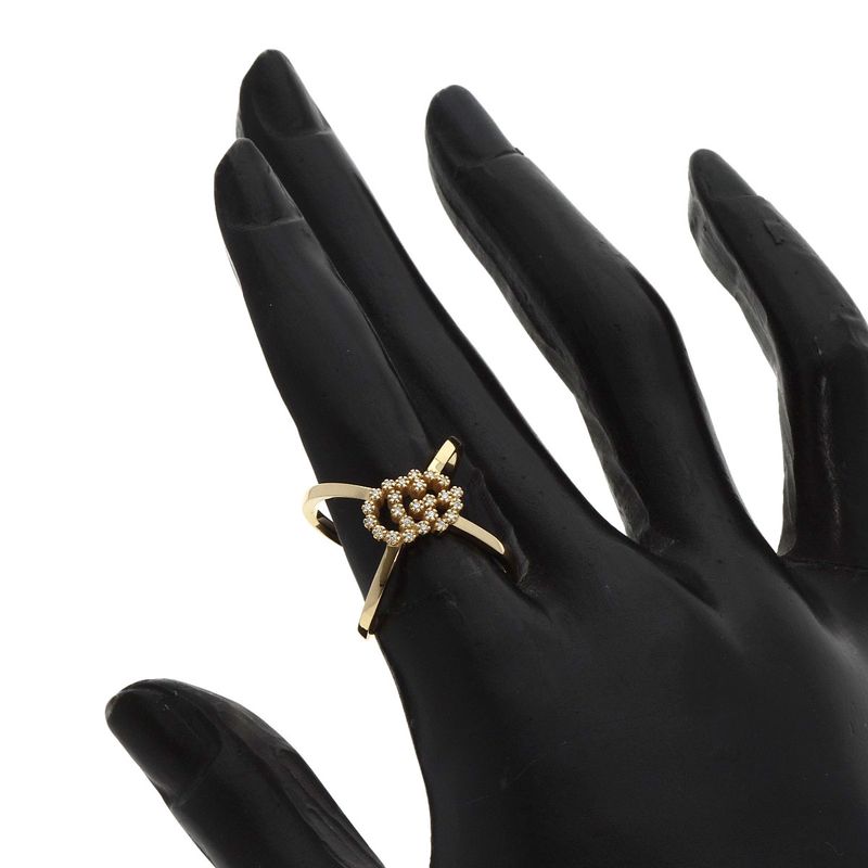 Gucci GG Running Diamond #8 Ring - 18K Yellow Gold Ladies