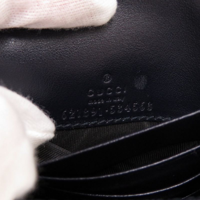 Gucci Horsebit 621891 Canvas/leather Beige Bifold Wallet 0394 Gucci