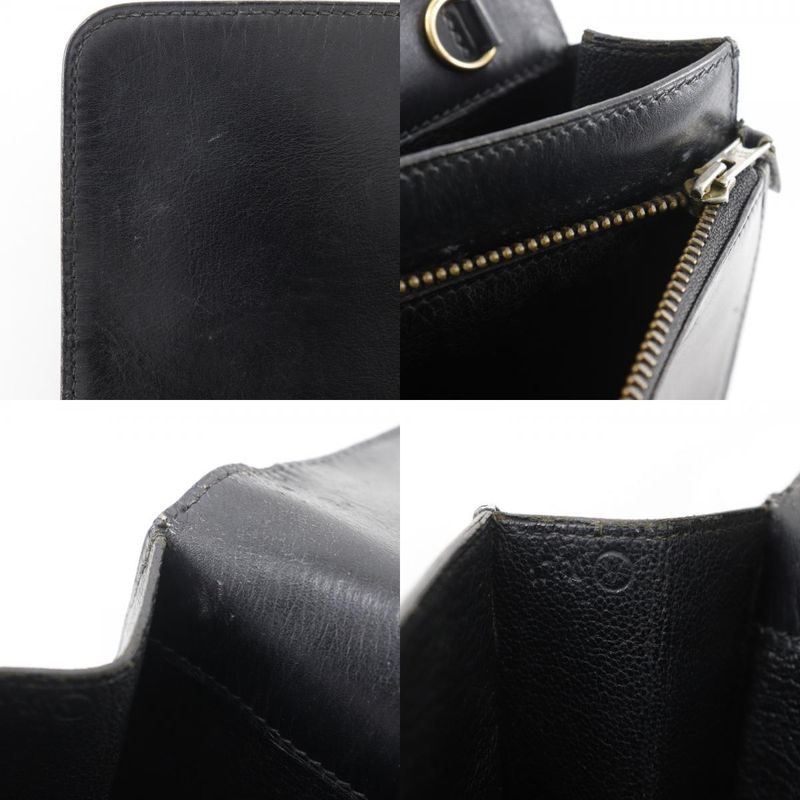 Hermes Pochette Jet Second Bag Vintage Box Calf Black 0V Men's Clutch Bag