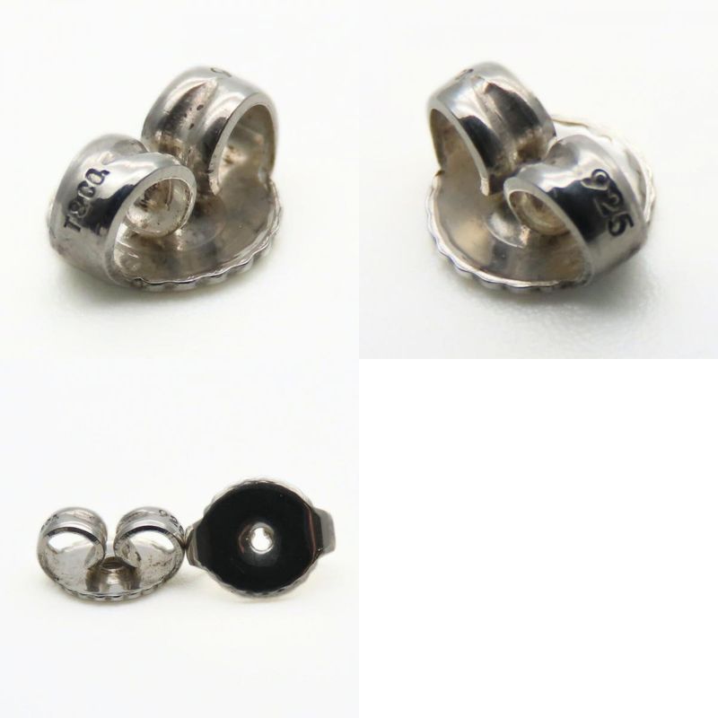 Tiffany & Co Earrings Open Heart 925 Silver Approx 1.7g Silver Elsa Peretti