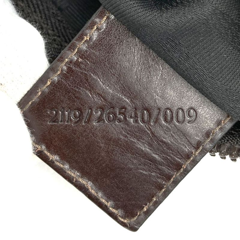 Fendi Zucca Pouch Handbag Canvas Brown Women Men Fashion Vintage Gift