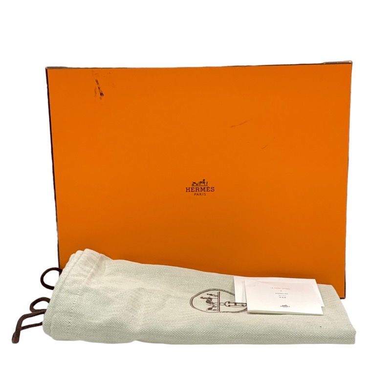 Hermes Veo Boots Short Boots Shoes Suede Shearling Brown Silver Shearling Boots